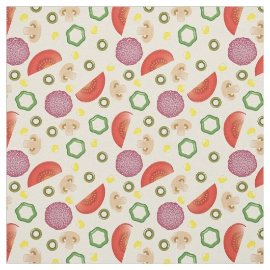 Pizza Pattern 2 Stof (Swatch)