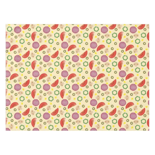 Pizza Pattern 2 Tafelkleed (Voorkant (Horizontaal))