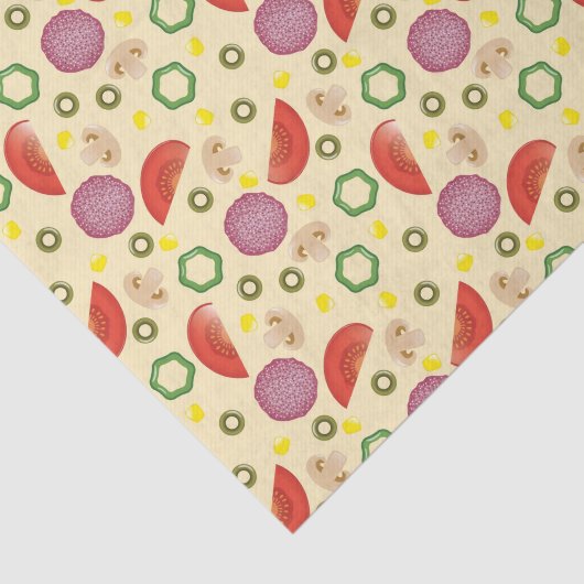 Pizza Pattern 2 Tissuepapier (Detail)