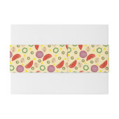 Pizza Pattern 2 Uitnodigingen Wikkel (Achterkant Voorbeeld)