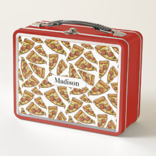 Pizza Pattern aangepaste lunchboxen