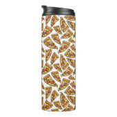 Pizza Pattern aangepaste monogram tumbler Thermosbeker (Geroteerd rechts)