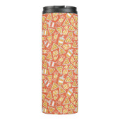 Pizza Pattern aangepaste monogram tumbler Thermosbeker (Achterkant)