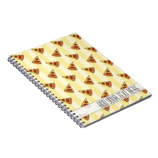 Pizza Pattern Custom Notitieboek (Rechterzijde)