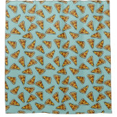 Pizza Pattern Douchegordijn (Voorkant)