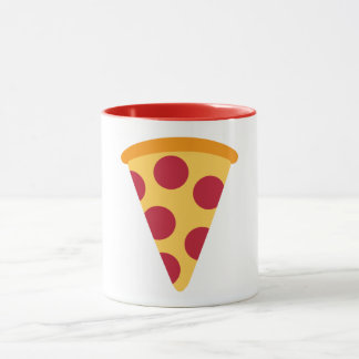 Pizza Pattern Emoji Coffee Mok