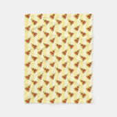 Pizza Pattern Fleece Deken (Voorkant)