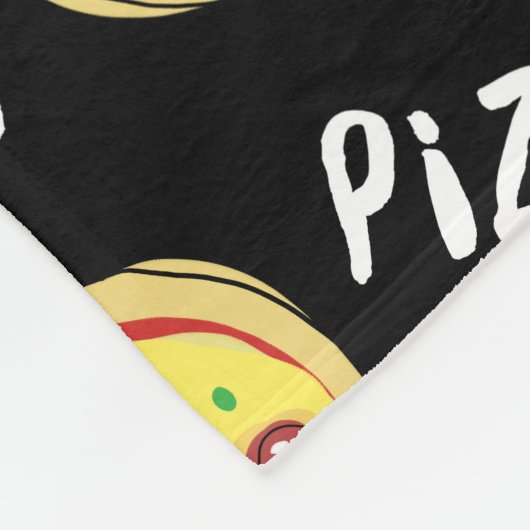 Pizza Pattern Fleece Deken (Hoek)