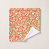 Pizza Pattern-handdoekset Bad Handdoek (Wasdoekje)