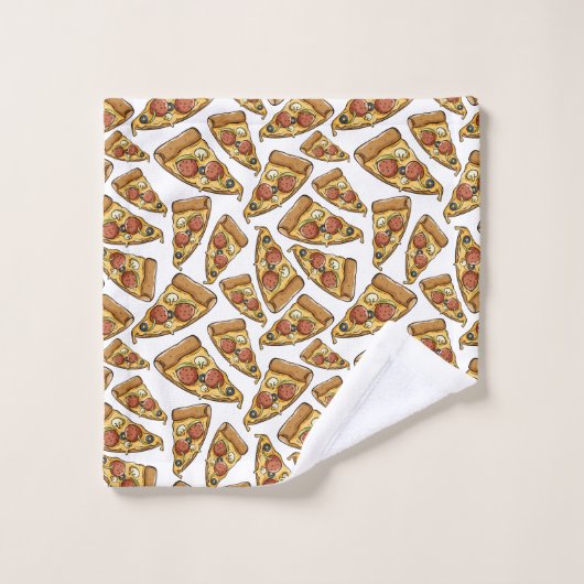 Pizza Pattern-handdoekset Bad Handdoek (Wasdoekje)