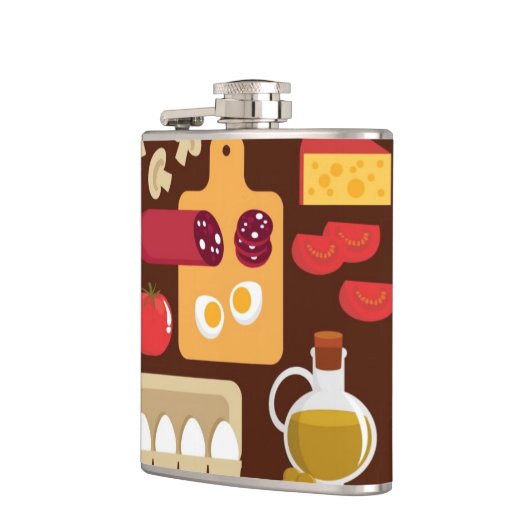 Pizza Pattern Heupfles (Links)