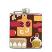 Pizza Pattern Heupfles (Voorkant)