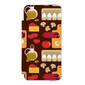 Pizza Pattern Incipio iPhone Portemonnee Hoesje (Voorkant Agenda)