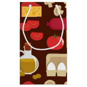 Pizza Pattern Klein Cadeauzakje (Achterkant)