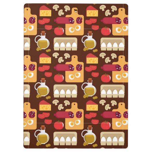 Pizza Pattern Klembord (Achterkant)