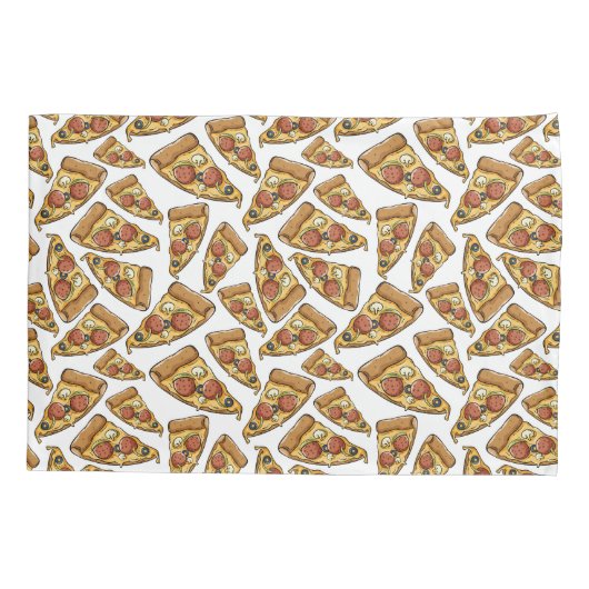 Pizza Pattern kussenslopen (Achterkant)
