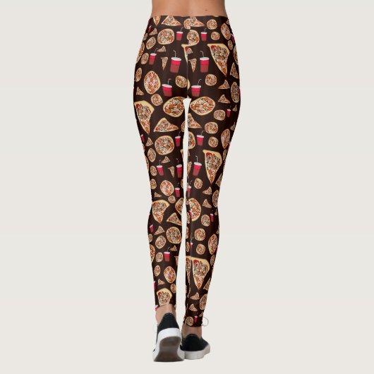 Pizza Pattern Leggings (Achterkant)