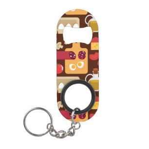 Pizza Pattern Mini Flessenopener