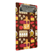 Pizza Pattern Mini Klembord (Schuin)