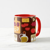 Pizza Pattern Mok (Voorkant rechts)