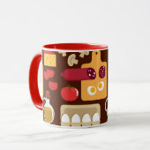 Pizza Pattern Mok (Voorkant links)