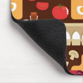 Pizza Pattern Muismat (Hoek)