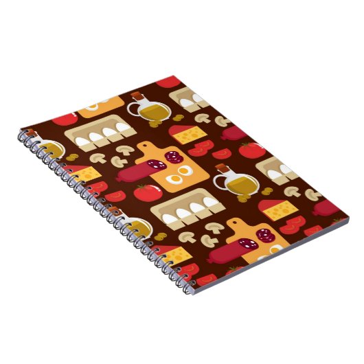 Pizza Pattern Notitieboek (Rechterzijde)