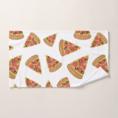 Pizza Pattern Novelty Cute Cartoon Bad Handdoek (Handdoek)