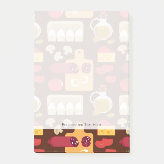 Pizza Pattern Post-it® Notes (Voorkant)