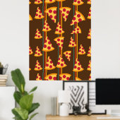 PIZZA PATTERN POSTER (Thuiskantoor)