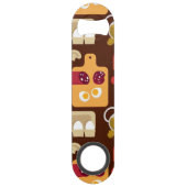 Pizza Pattern Speed Flessenopener (Voorkant)