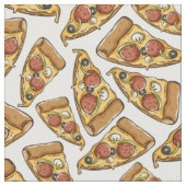 Pizza Pattern stof (Close Up)