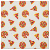 Pizza Pattern Stof (Swatch)