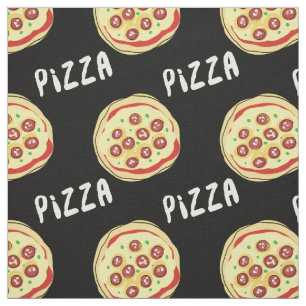 Pizza Pattern Stof