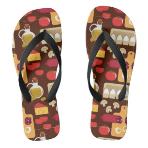 Pizza Pattern Teenslippers