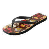 Pizza Pattern Teenslippers (Schuin)