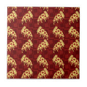 Pizza Pattern Tegeltje (Voorkant)