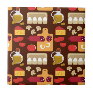 Pizza Pattern Tegeltje