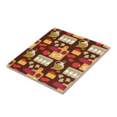 Pizza Pattern Tegeltje (Zijkant)