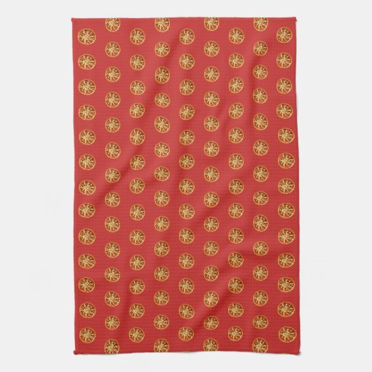 Pizza Pattern Theedoek (Verticaal)
