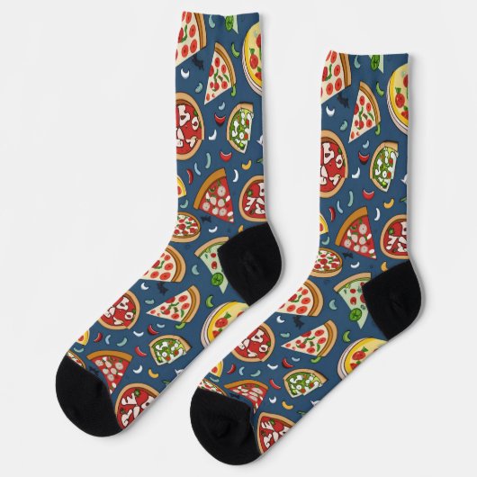 Pizza Pattern Unisex Crew Sock Sokken (Links)