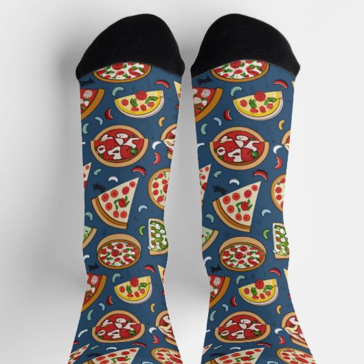 Pizza Pattern Unisex Crew Sock Sokken (Top)