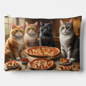 Pizza Paw-ty: Vier katten graven in! Etui (Voorkant)