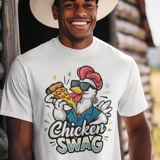 Pizza-Pecking Poultry Logo T-shirt
