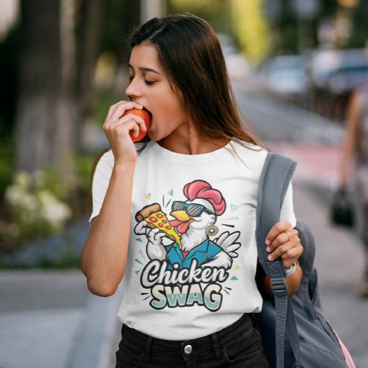 Pizza-Pecking Poultry Logo T-shirt