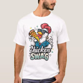 Pizza-Pecking Poultry Logo T-shirt (Voorkant)