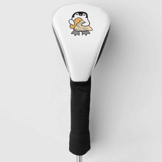 Pizza Penguin Golf Balls Golfheadcover (Voorkant)