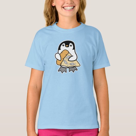 Pizza Penguin T-shirt (Voorkant)