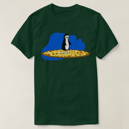 Pizza Penguin T-shirt (Design voorkant)
