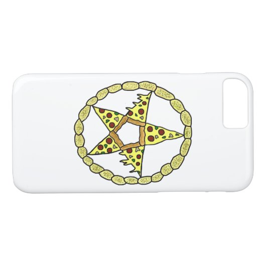 Pizza Pentacle iPhone Case (Achterkant (Horizontaal))